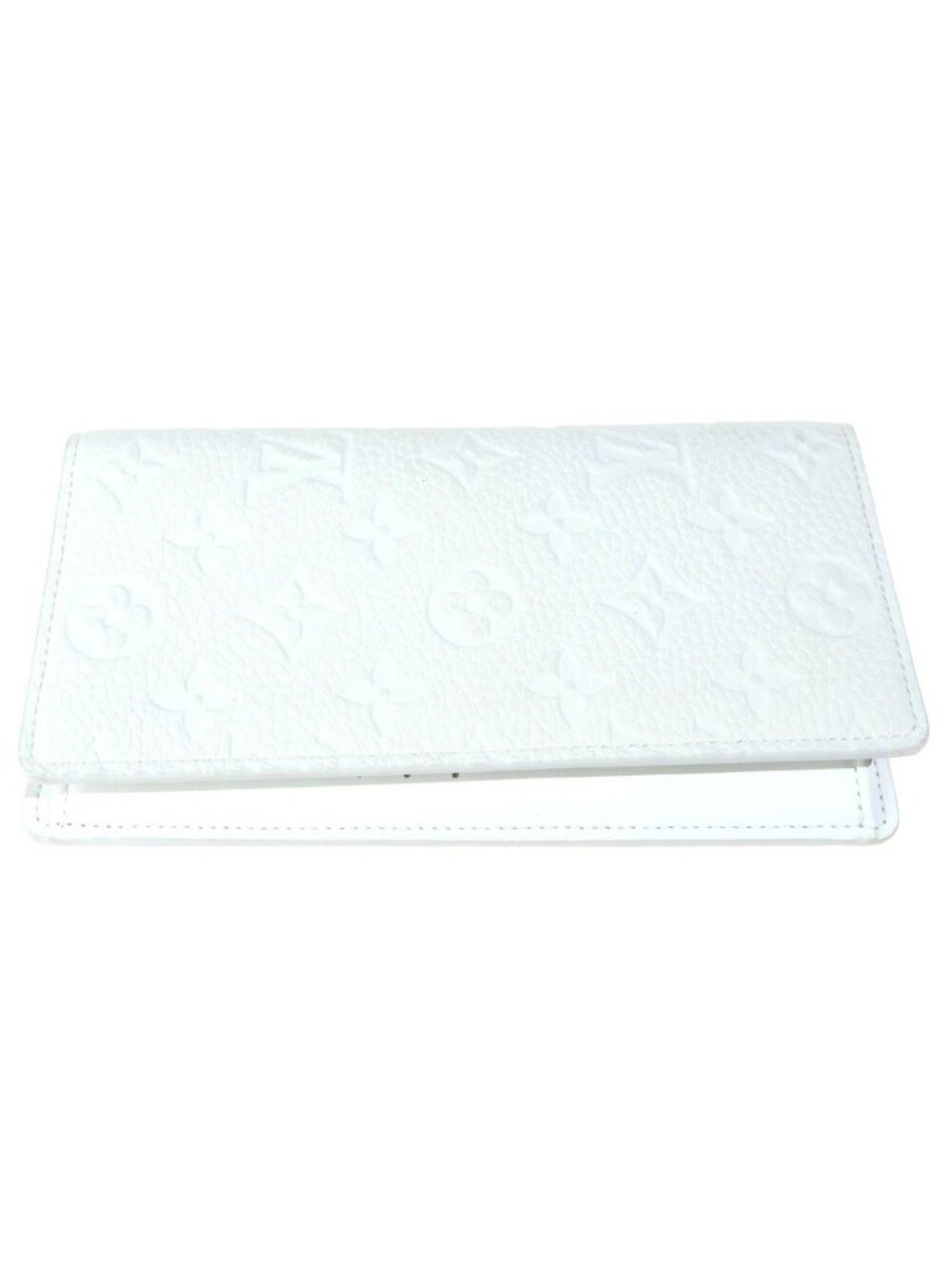 Louis Vuitton Portefeuille Brazza NM Monogram Taurillon Leather Wallet White